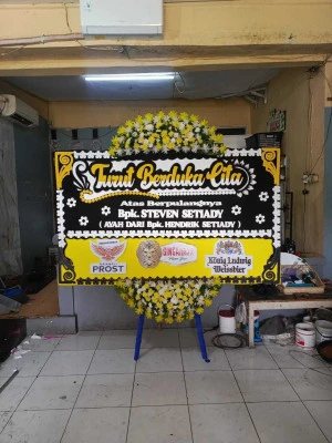 Papan Bunga di Cakung