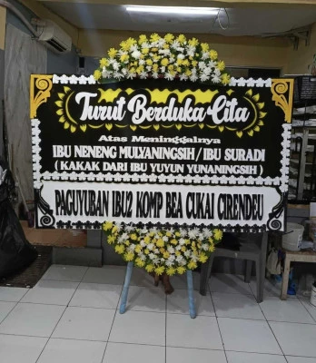 Papan Bunga di Cakung
